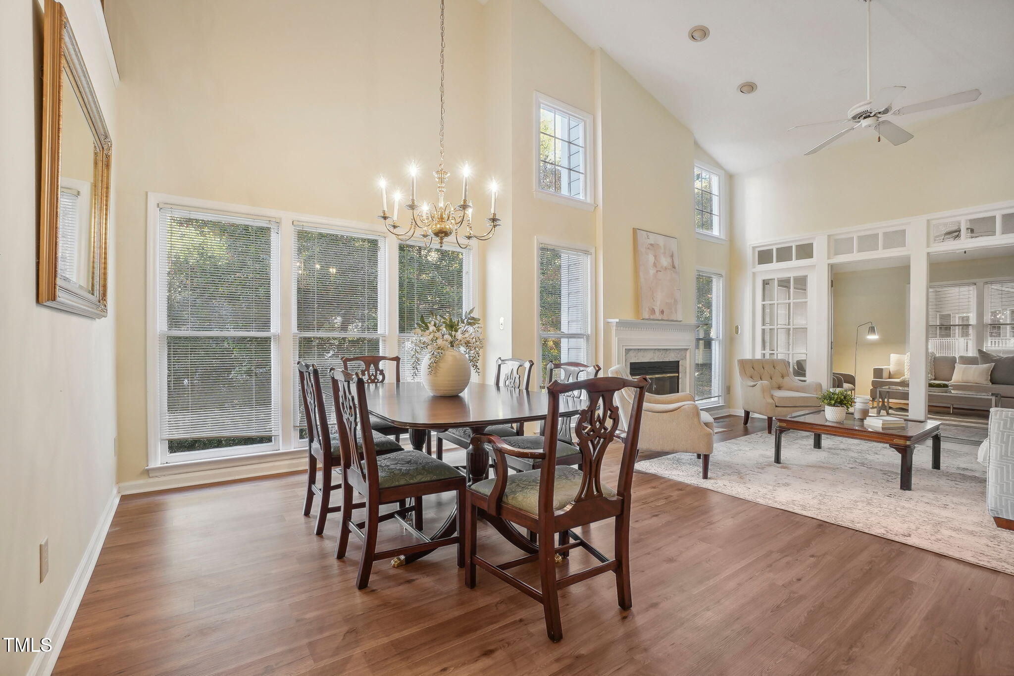 31 Renwick Court Raleigh, NC 27615 - Photo 7 of 32 a view of a dining room with furniture window and wooden floor