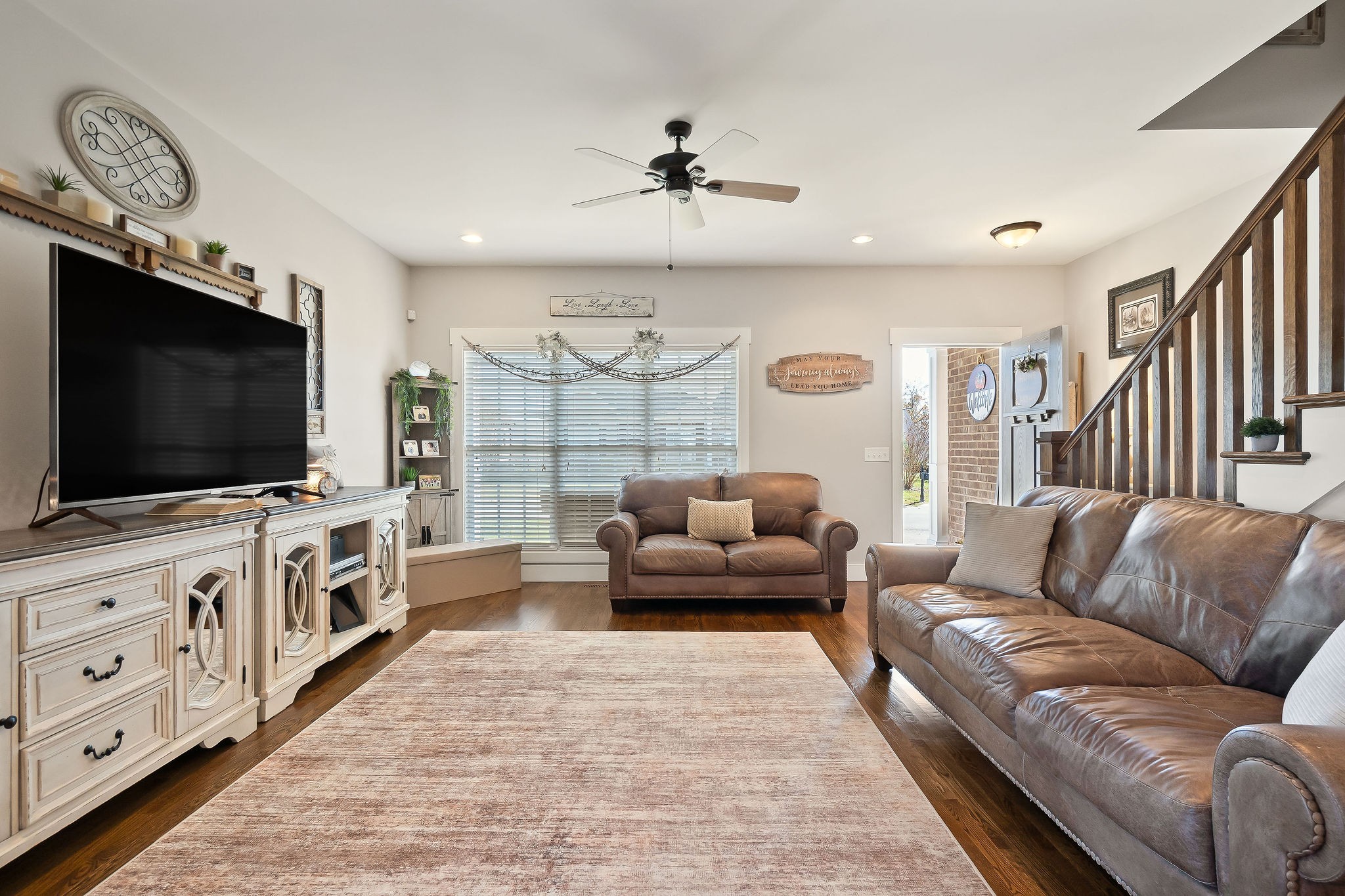 1138 Old Sparta Road Cookeville, TN 38506 - Photo 4 of 39 a living room with furniture and a flat screen tv