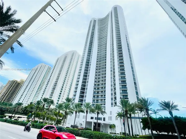 a view of a tall building