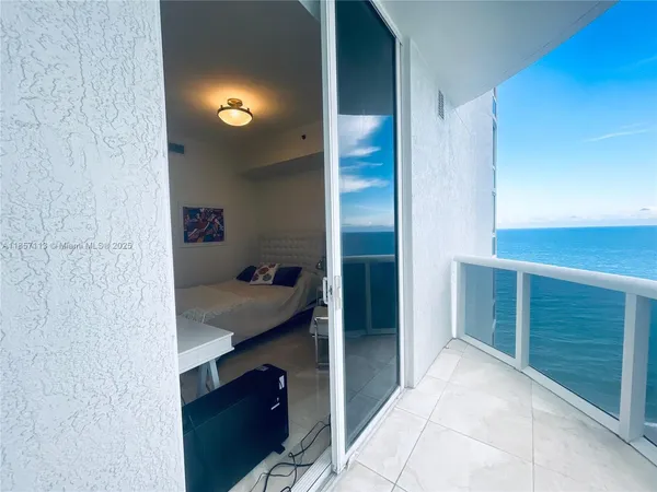 a view of a balcony
