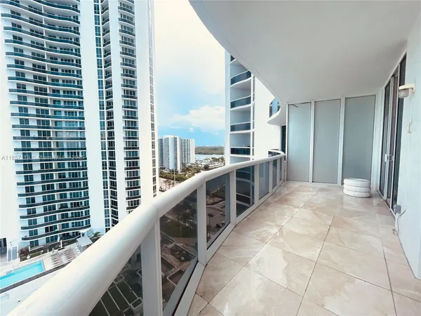 a balcony with view of balcony