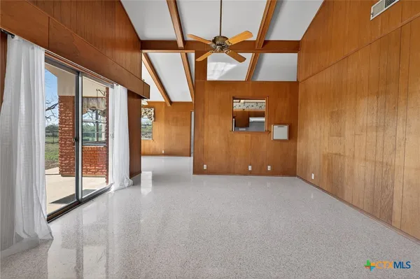 a view of a room with a sink