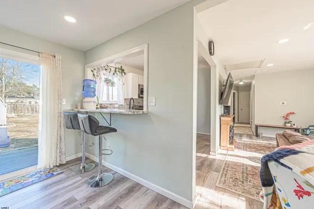 a room with furniture and a window