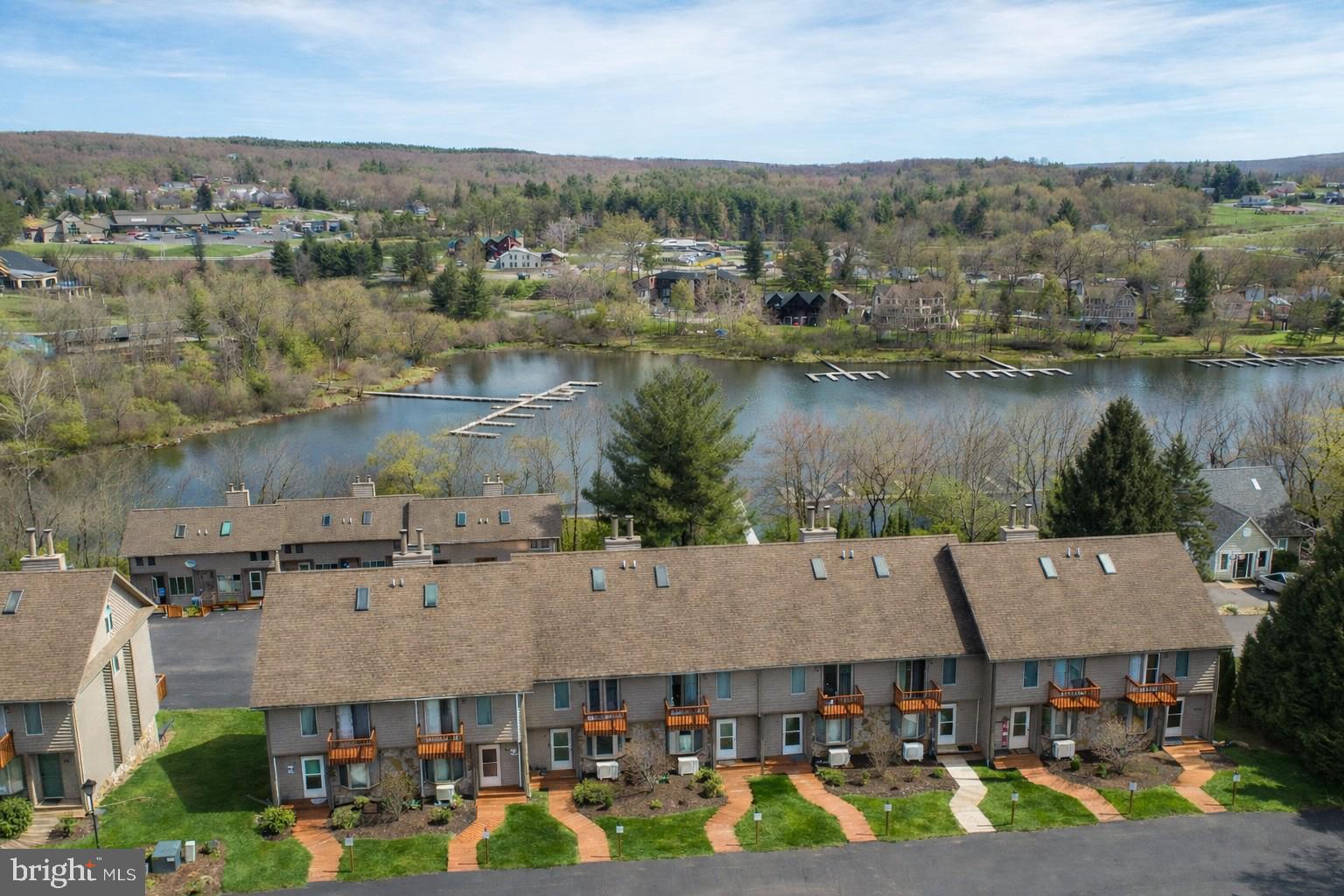 257 Marsh Hill Road, Unit 27 McHenry, MD 21541 - Photo 35 of 64 an aerial view of a house with lake view