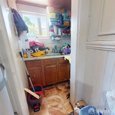 a room with storage and utility