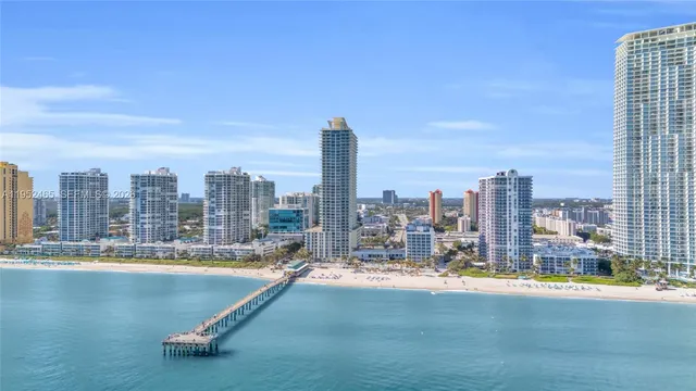 a view of a city with tall buildings
