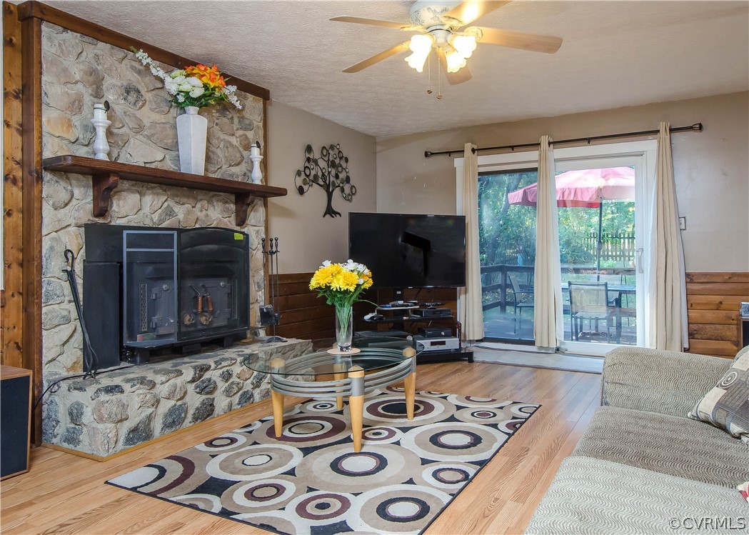 7315 Drexelbrook Road Chesterfield, VA 23832 - Photo 5 of 25 a living room with furniture and a fireplace