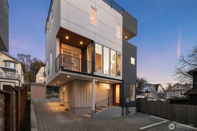 a building view with a street