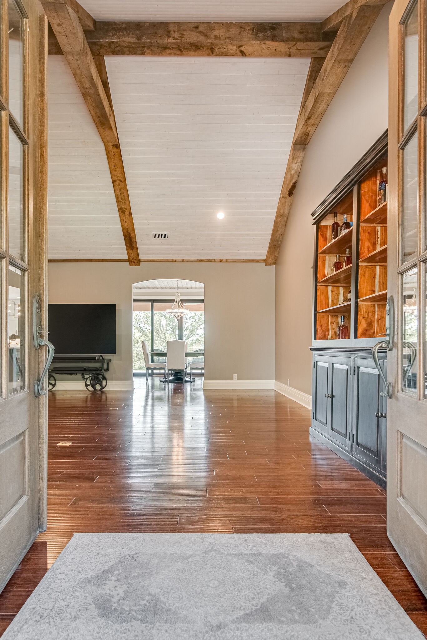 297 Vanderbilt Road Mount Juliet, TN 37122 - Photo 7 of 50 a view of empty room with wooden floor and floor to ceiling window