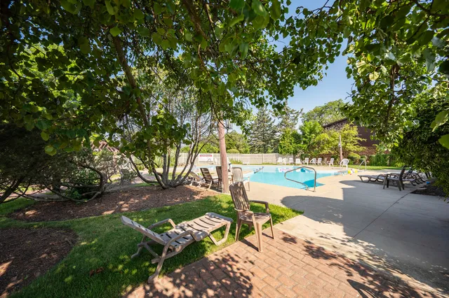 a view of yard with tree s