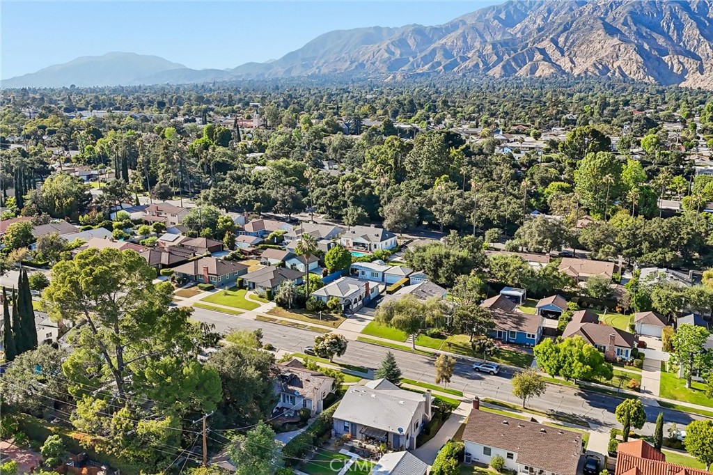 2209 Queensberry Road Pasadena, CA 91104 - Photo 32 of 44 an aerial view of residential houses with outdoor space and trees