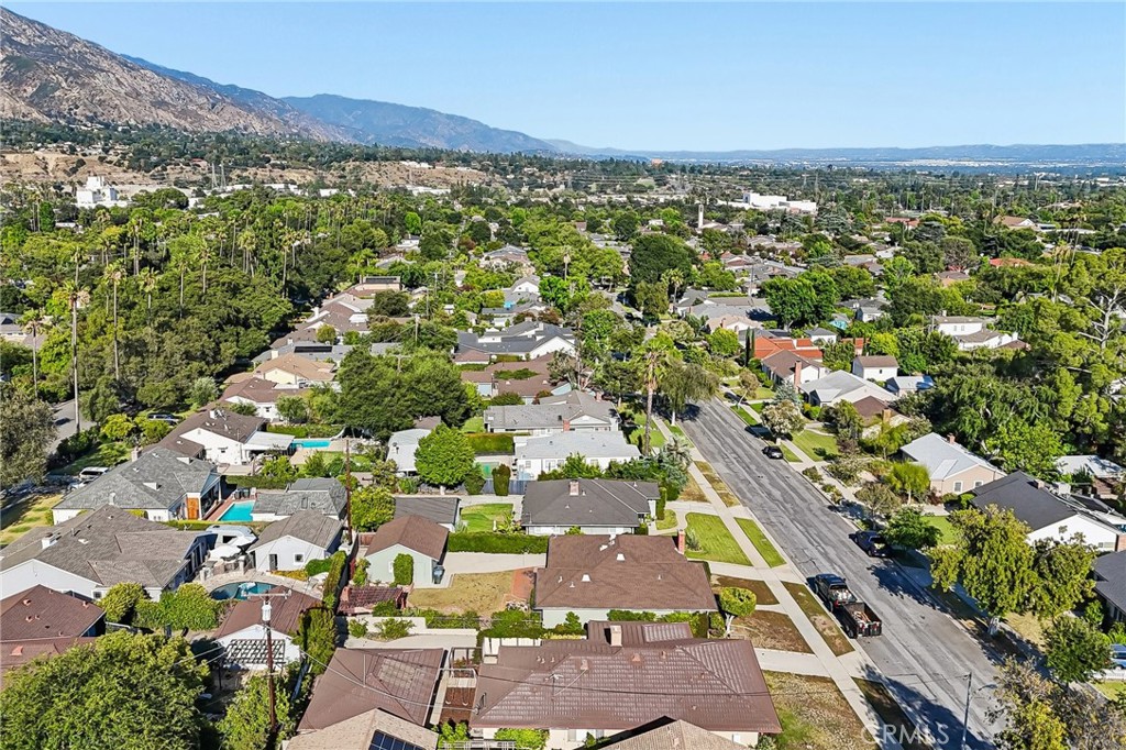 2209 Queensberry Road Pasadena, CA 91104 - Photo 36 of 44 an aerial view of residential houses with outdoor space and trees