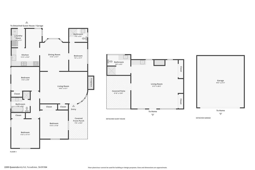 2209 Queensberry Road Pasadena, CA 91104 - Photo 43 of 44 a picture of floor plan