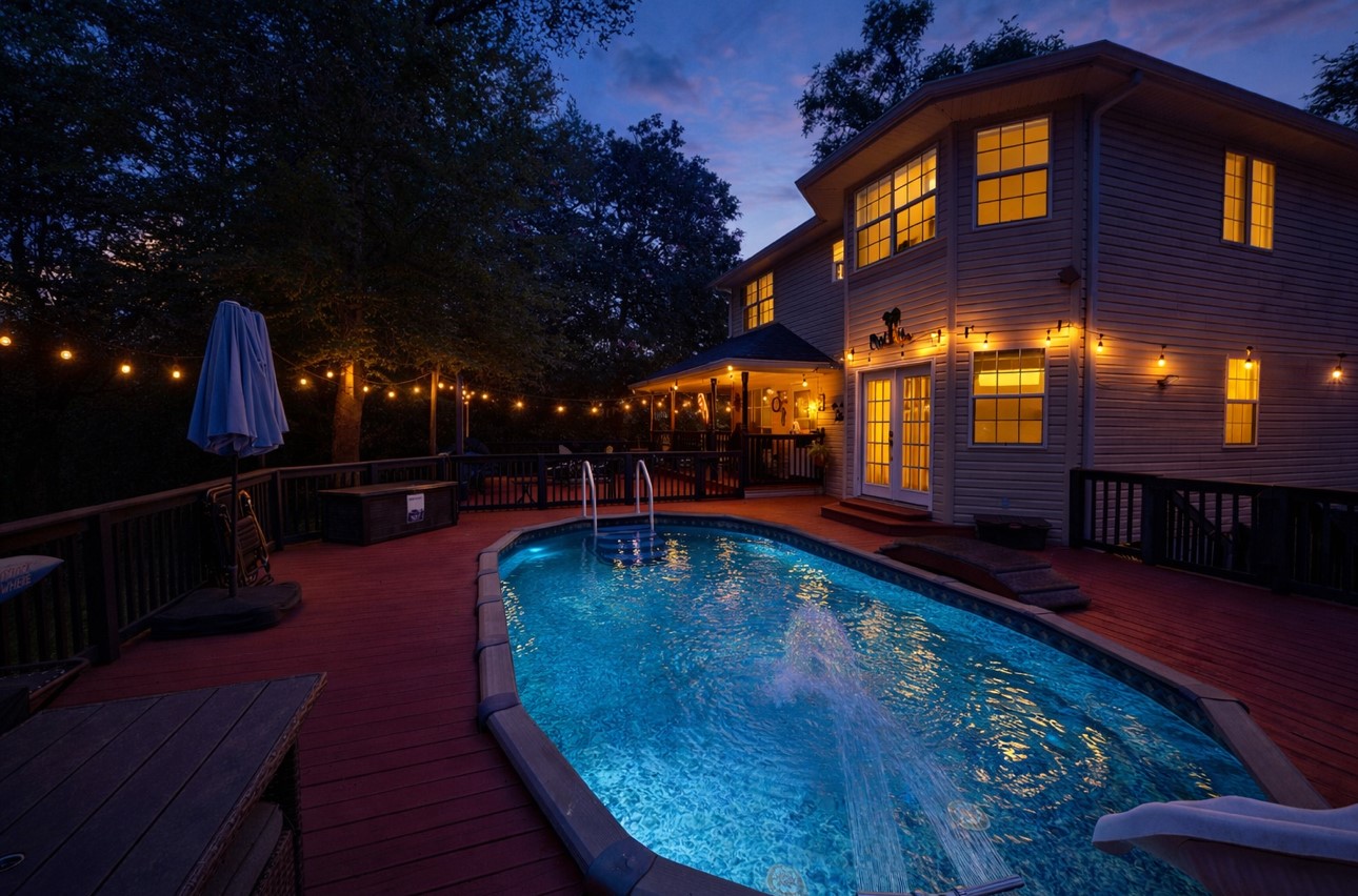 954 Hillbilly Heaven Road Livingston, TX 77351 - Photo 3 of 37 a view of swimming pool with outdoor seating