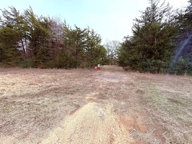 a view of empty area with trees