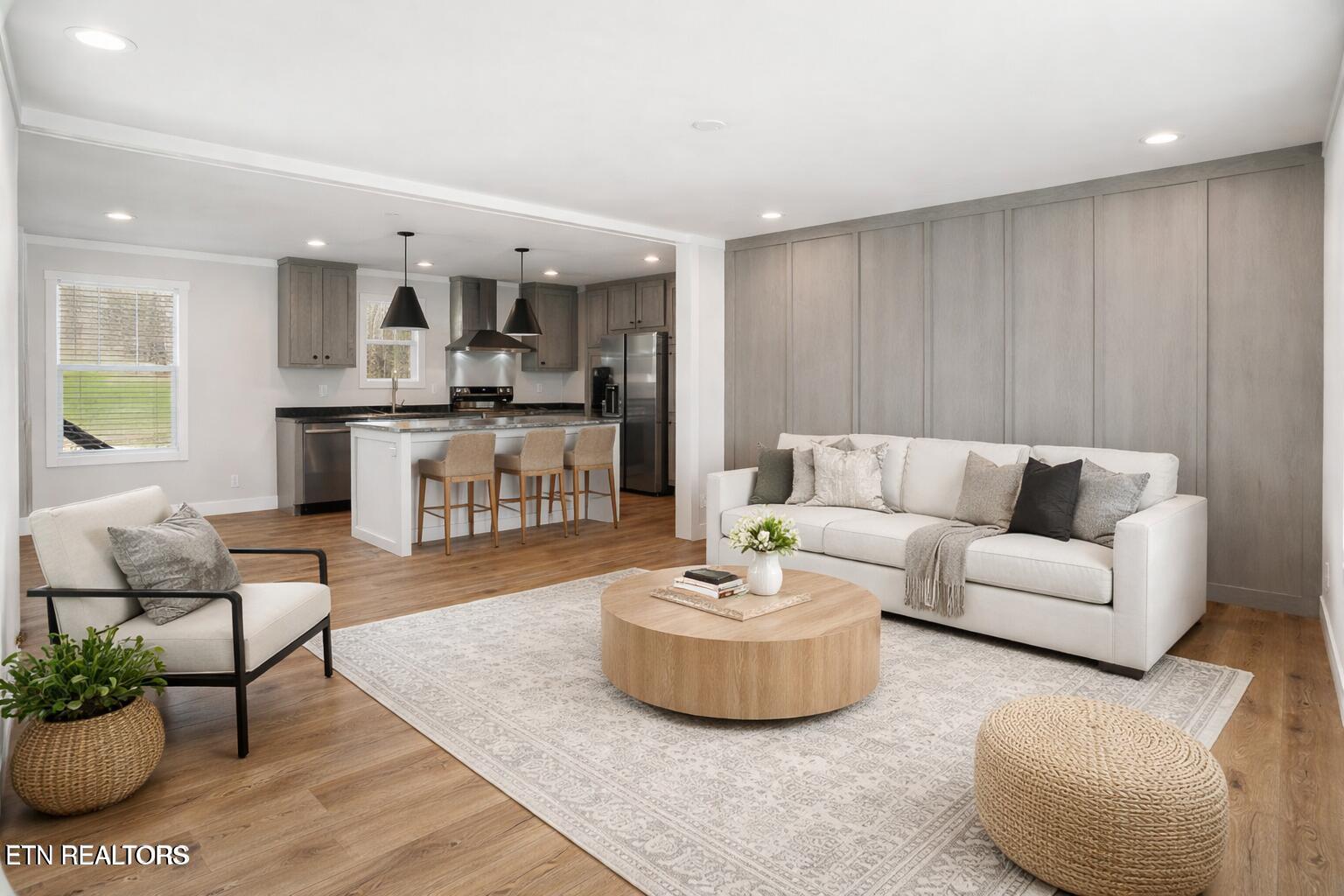 132 Cedarock Lane Rutledge, TN 37861 - Photo 6 of 42 Virtually Staged Living/Kitchen