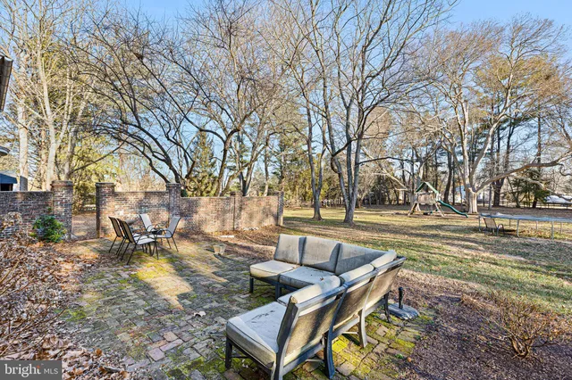 a view of outdoor space with seating