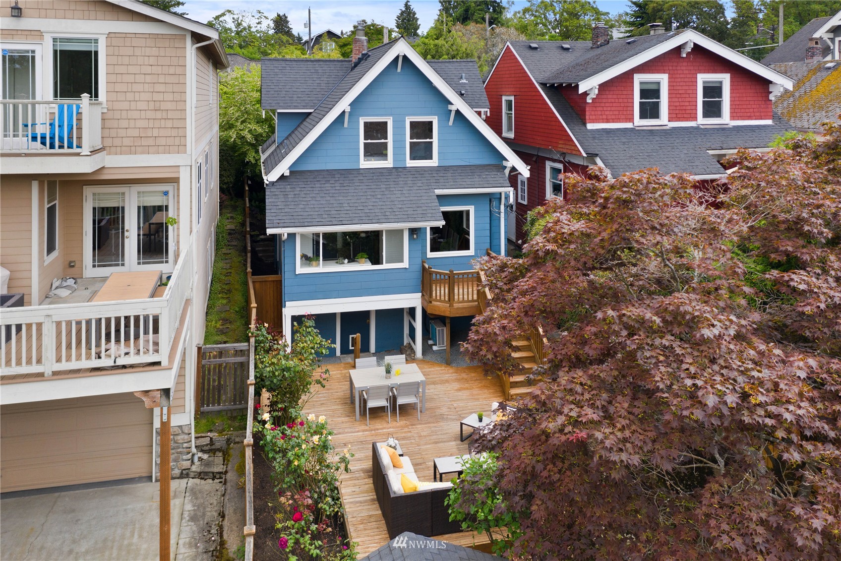 2419 2nd Avenue West Seattle, WA 98119 - Photo 26 of 30 a front view of a house with balcony