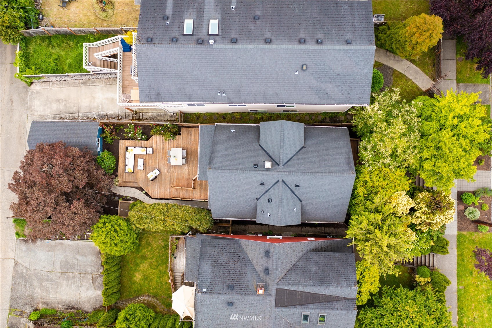 2419 2nd Avenue West Seattle, WA 98119 - Photo 27 of 30 an aerial view of residential houses with outdoor space
