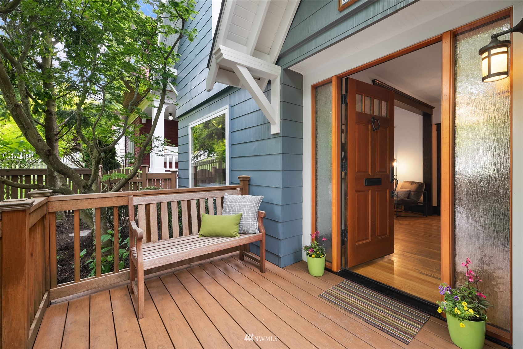 2419 2nd Avenue West Seattle, WA 98119 - Photo 3 of 30 a view of porch with a bench