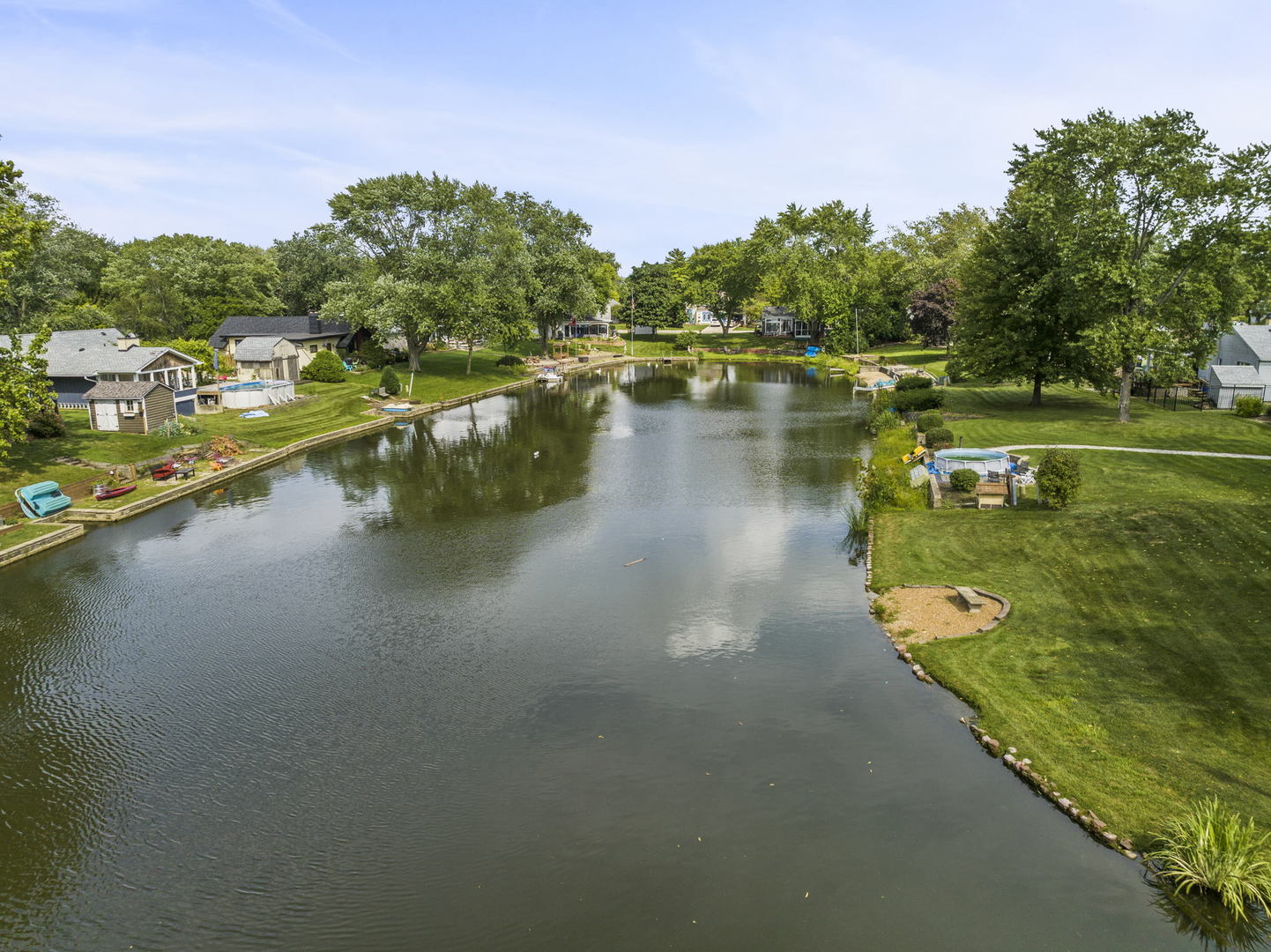 49 Old Post Road Montgomery, IL 60538 - Photo 28 of 31 a view of a lake with houses with outdoor space
