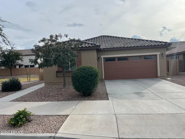 a front view of a house