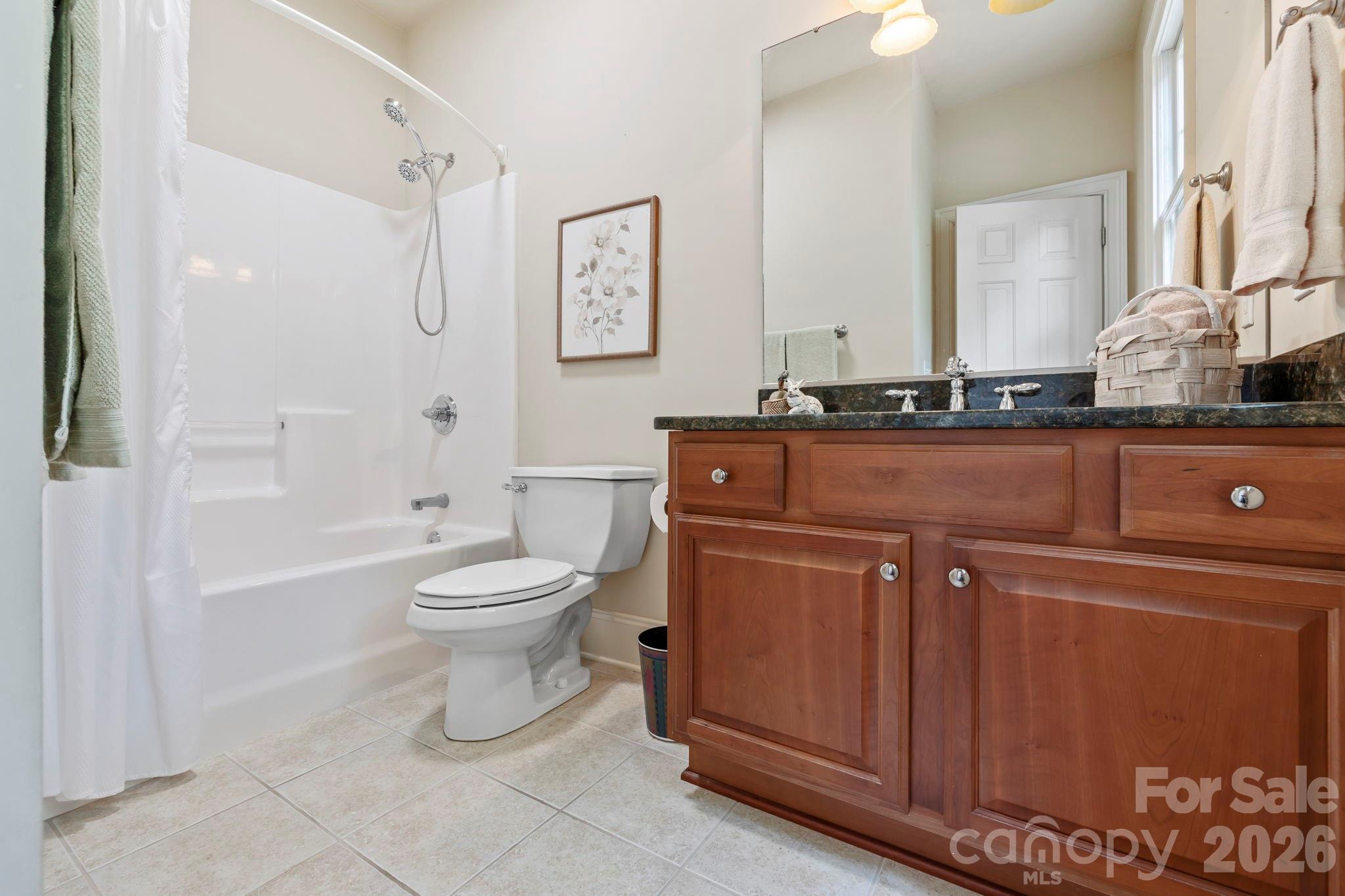 46 Beale Court Fletcher, NC 28732 - Photo 15 of 48 a bathroom with a toilet a sink and a bathtub