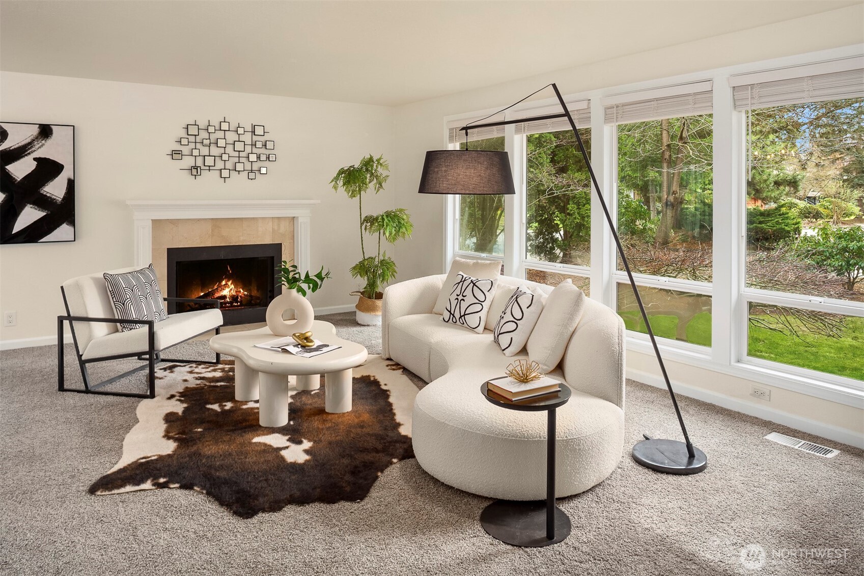 2413 166th Place Southeast Bothell, WA 98012 - Photo 3 of 32 a living room with furniture and a large window