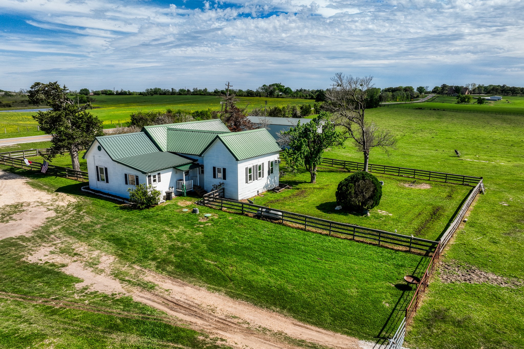20751 Fm 1155 Street East Washington, TX 77880 - Photo 44 of 49 an aerial view of a house with a garden