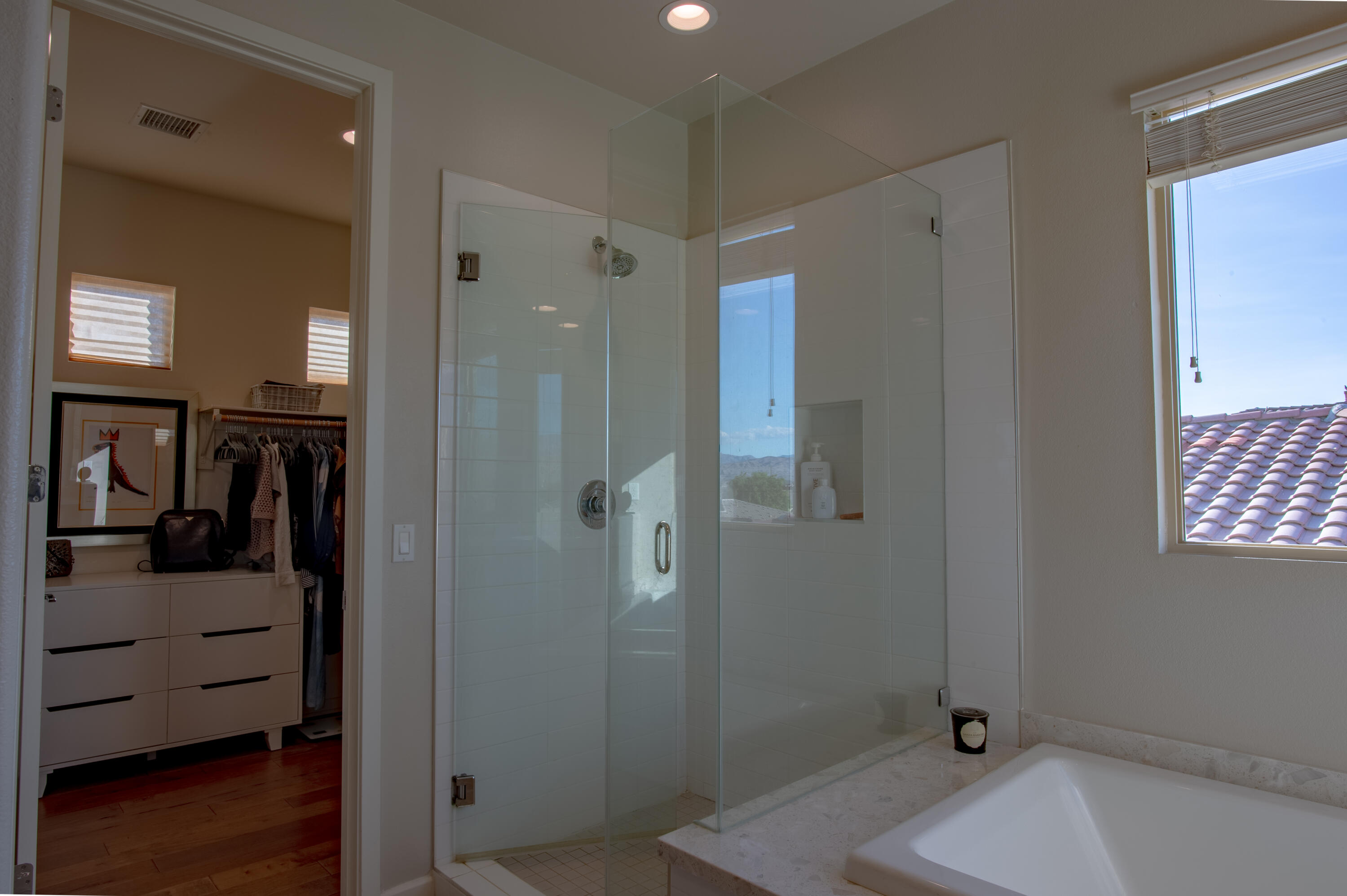 74500 Xander Court Palm Desert, CA 92211 - Photo 28 of 36 a bathroom with a sink and shower