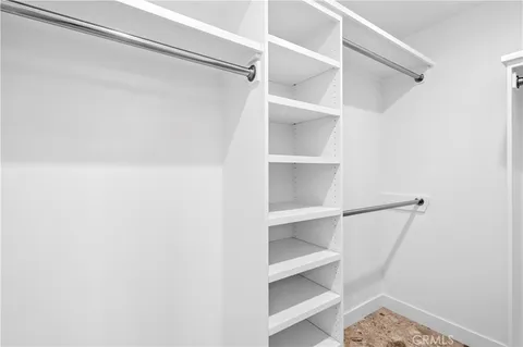 a view of a walk in closet