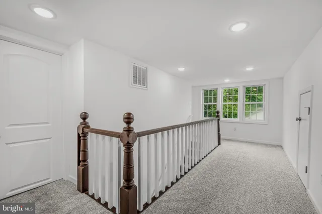 a view of a hallway with window