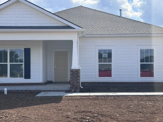 a front view of a house