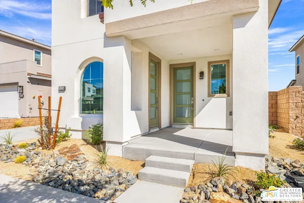 a front view of a house