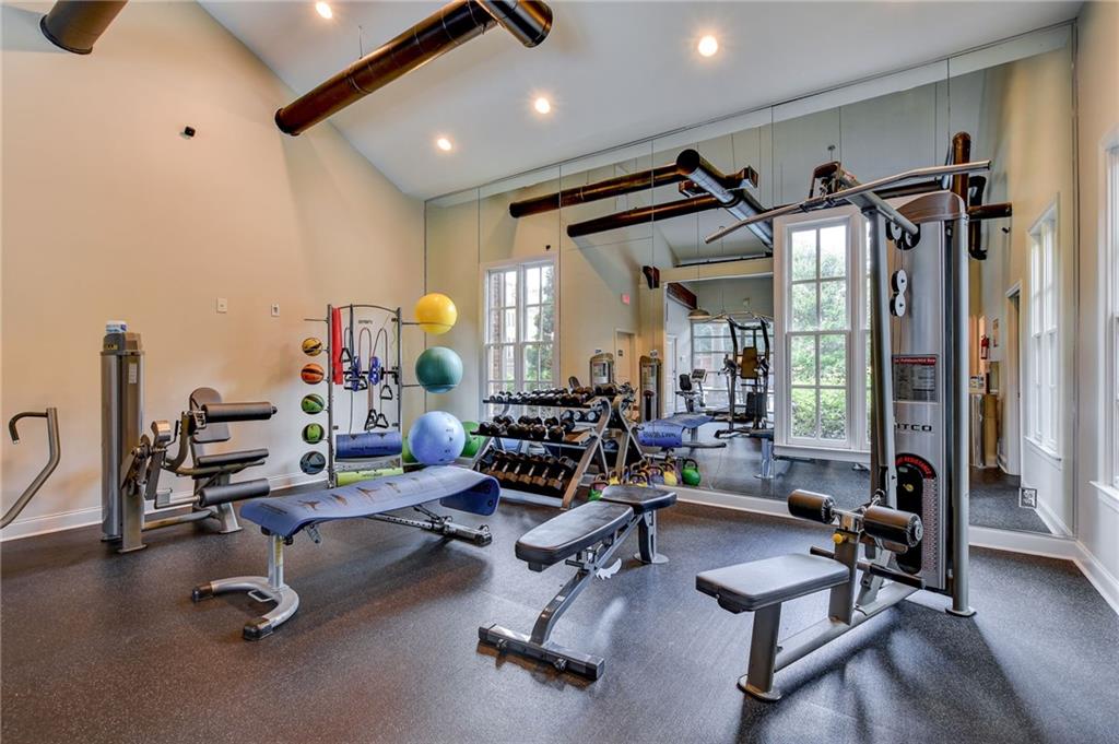5564 High Point Road Northeast Atlanta, GA 30342 - Photo 41 of 45 a view of a livingroom with gym equipment