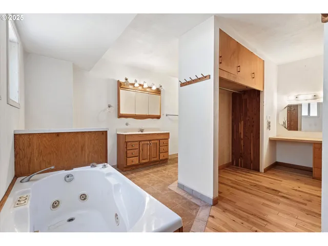 a bathroom with a shower and a toilet