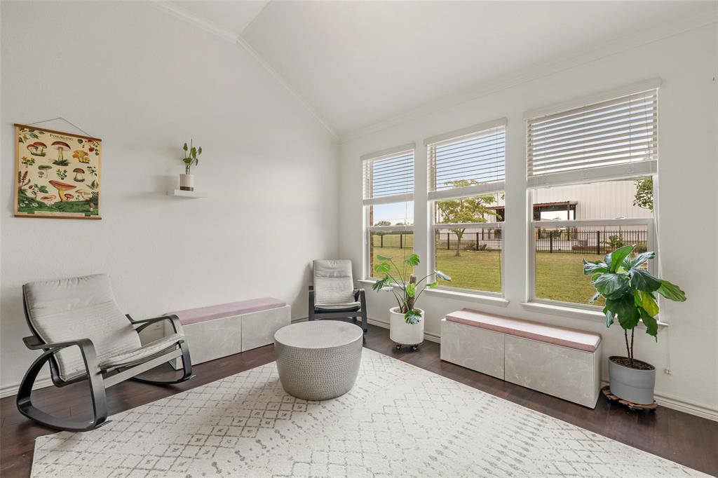 4756 Old Lorena Road Lorena, TX 76655 - Photo 15 of 39 a living room with furniture a window and a potted plant