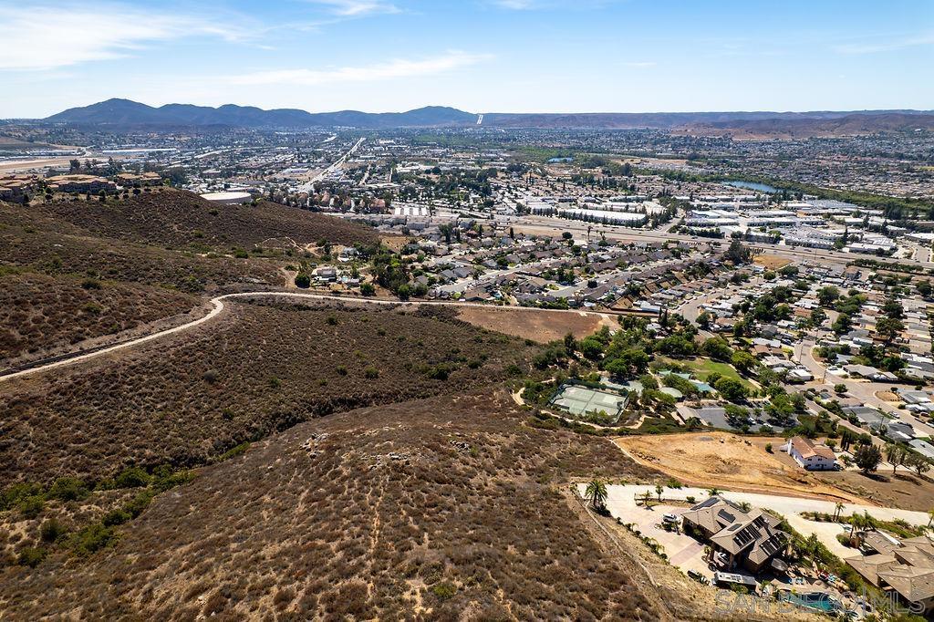 a view of city and mountain