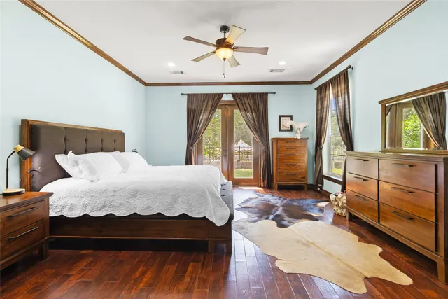 a bed room with a bed and a window