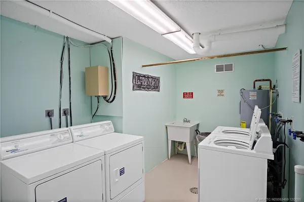 a room with storage and utility