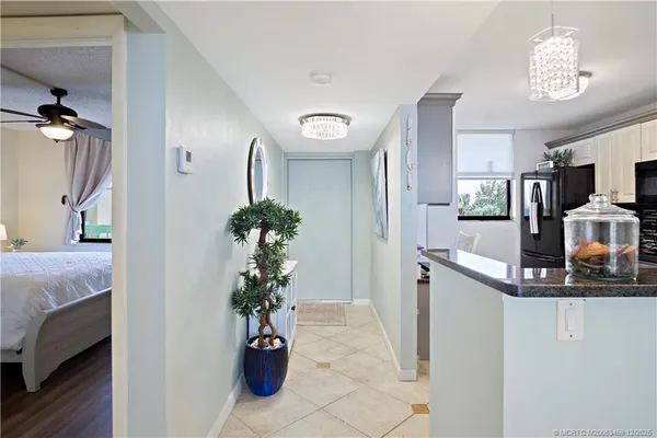 a view of living room and kitchen