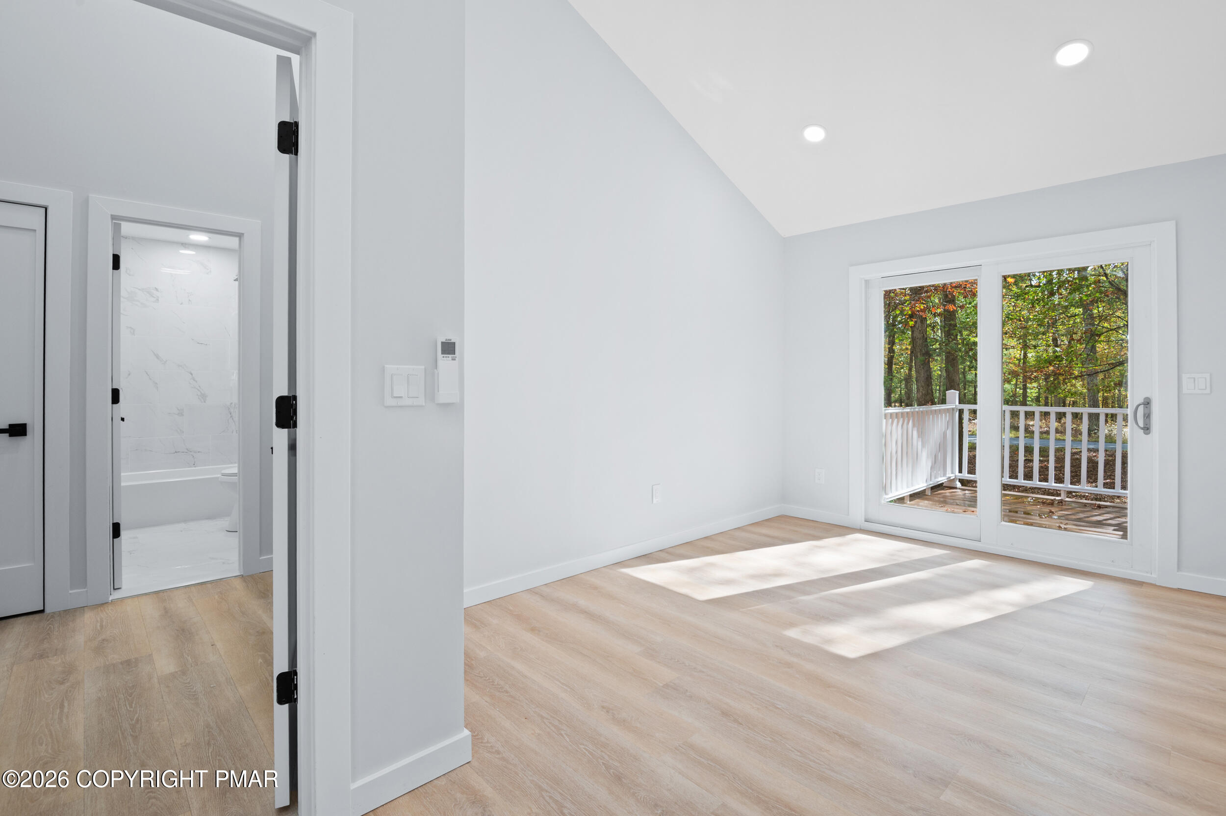 120 Twin Rivers Road, Unit B Lackawaxen, PA 18435 - Photo 23 of 29 a view of a livingroom with a balcony