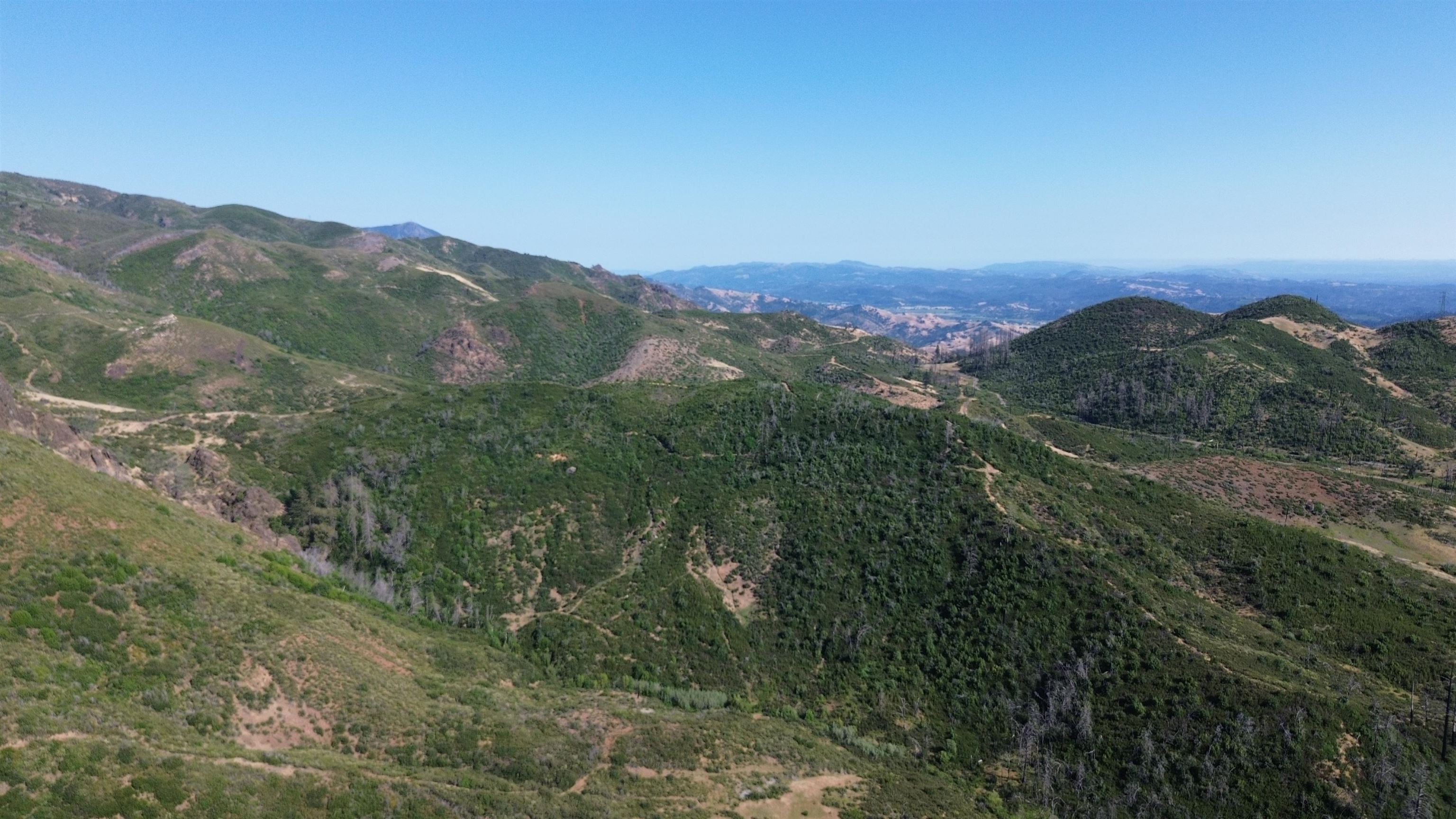 11311 Pine Flat Road Healdsburg, CA 95448 - Photo 20 of 45 a view of a mountain range with lush green forest