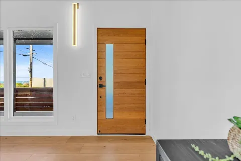 a view of front door