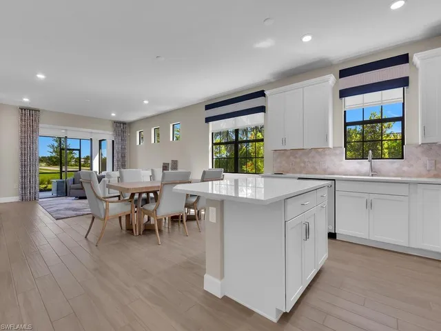 a kitchen with lots of counter top space