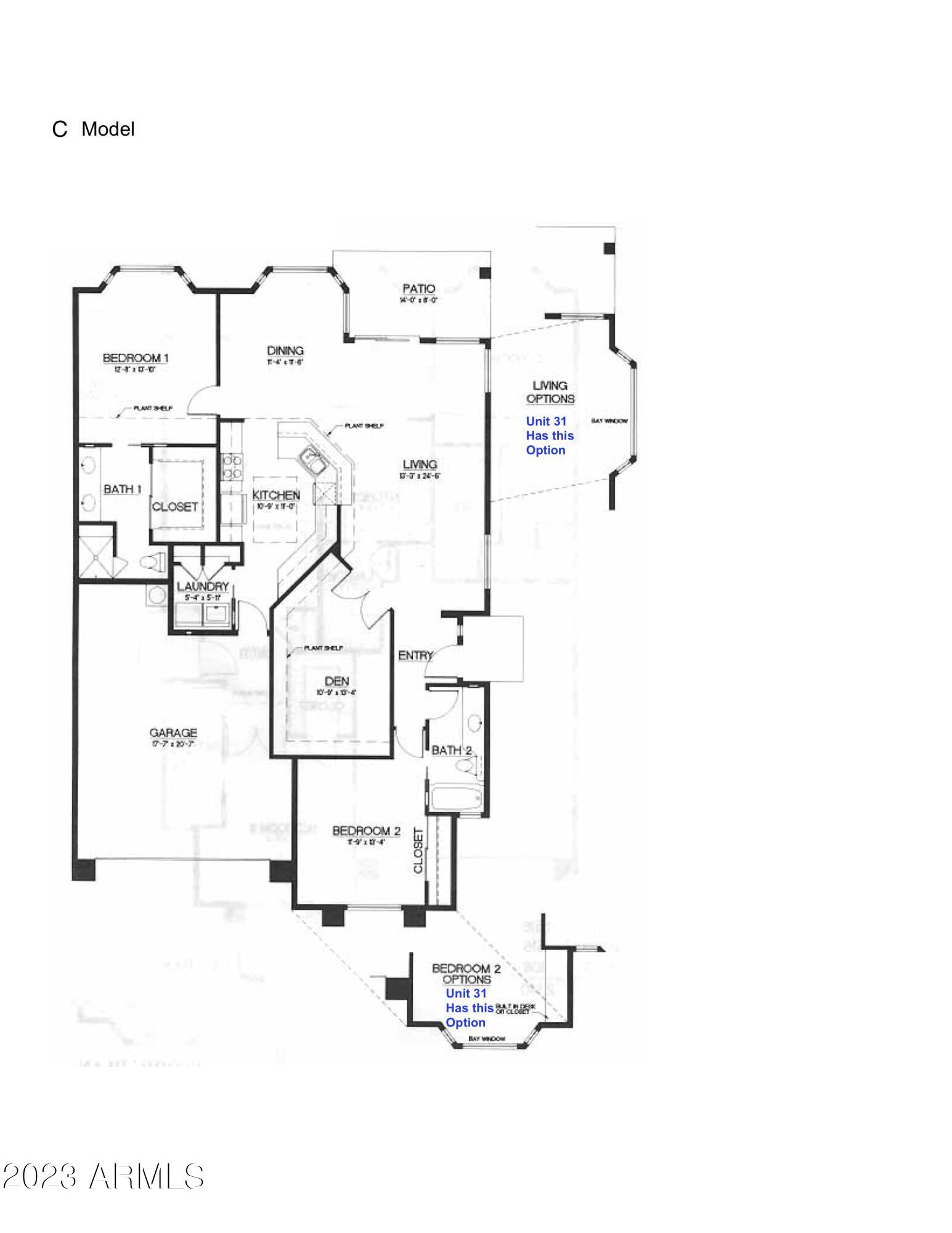 5830 East McKellips Road, Unit 31 Mesa, AZ 85215 - Photo 33 of 33 Unit 31 Floor Plan