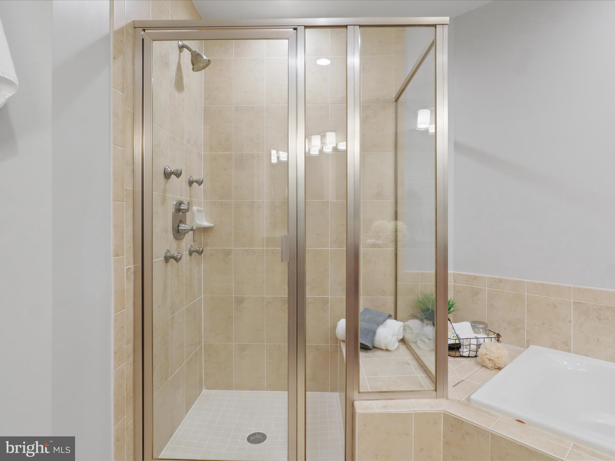 1781 Chain Bridge Road, Unit 303 McLean, VA 22102 - Photo 14 of 56 a bathroom with a shower and a sink