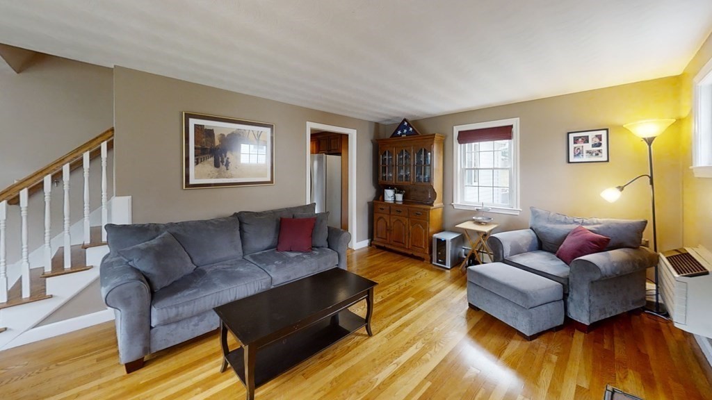 17 Oakcrest Road Needham, MA 02492 - Photo 4 of 31 a living room with furniture and a wooden floor