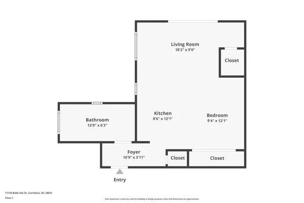 $3,000 | 17120 Belle Isle Drive, Unit A, Cornelius, NC 28031