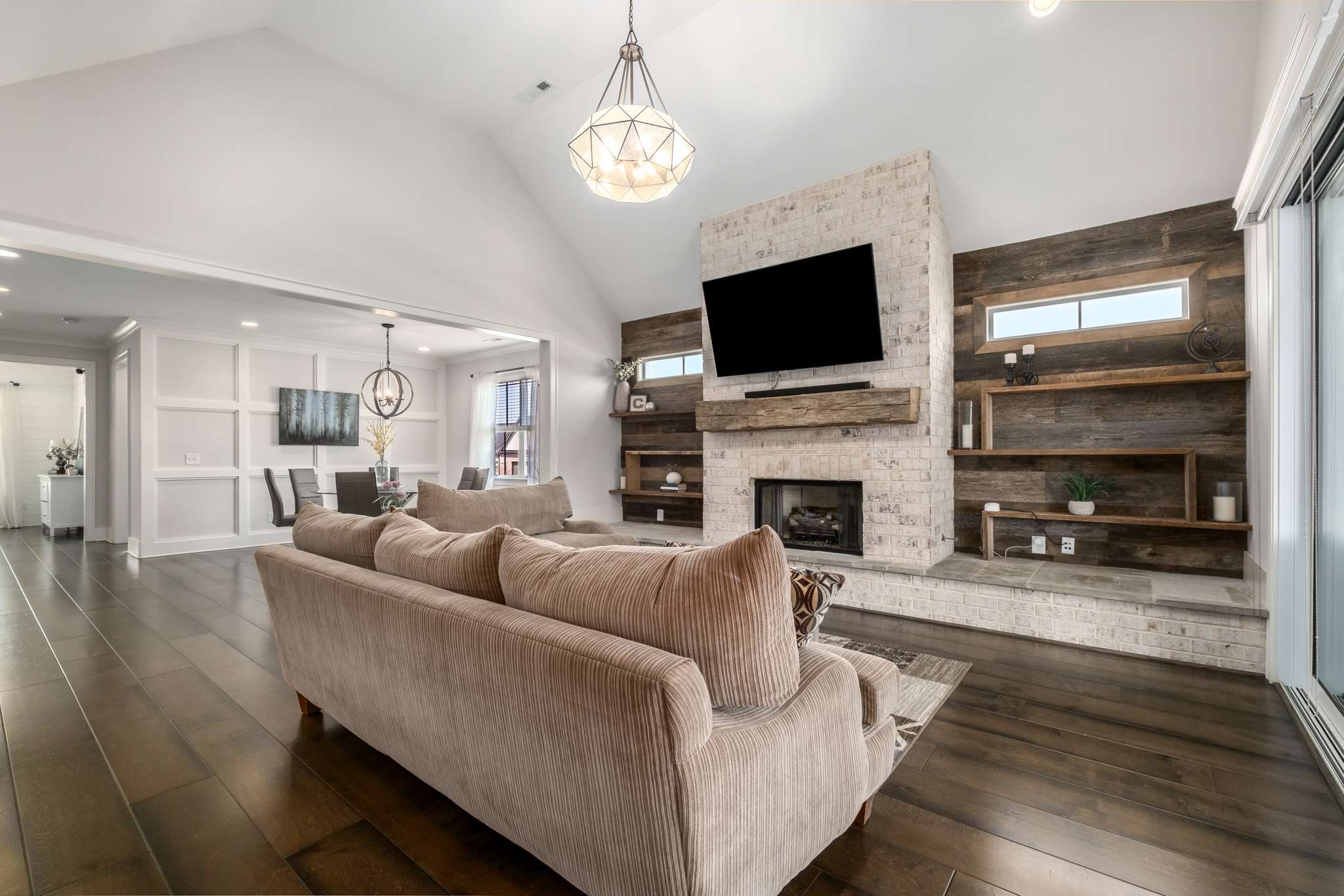 107 Vanner Road Mount Juliet, TN 37122 - Photo 15 of 54 a living room with fireplace furniture and a flat screen tv